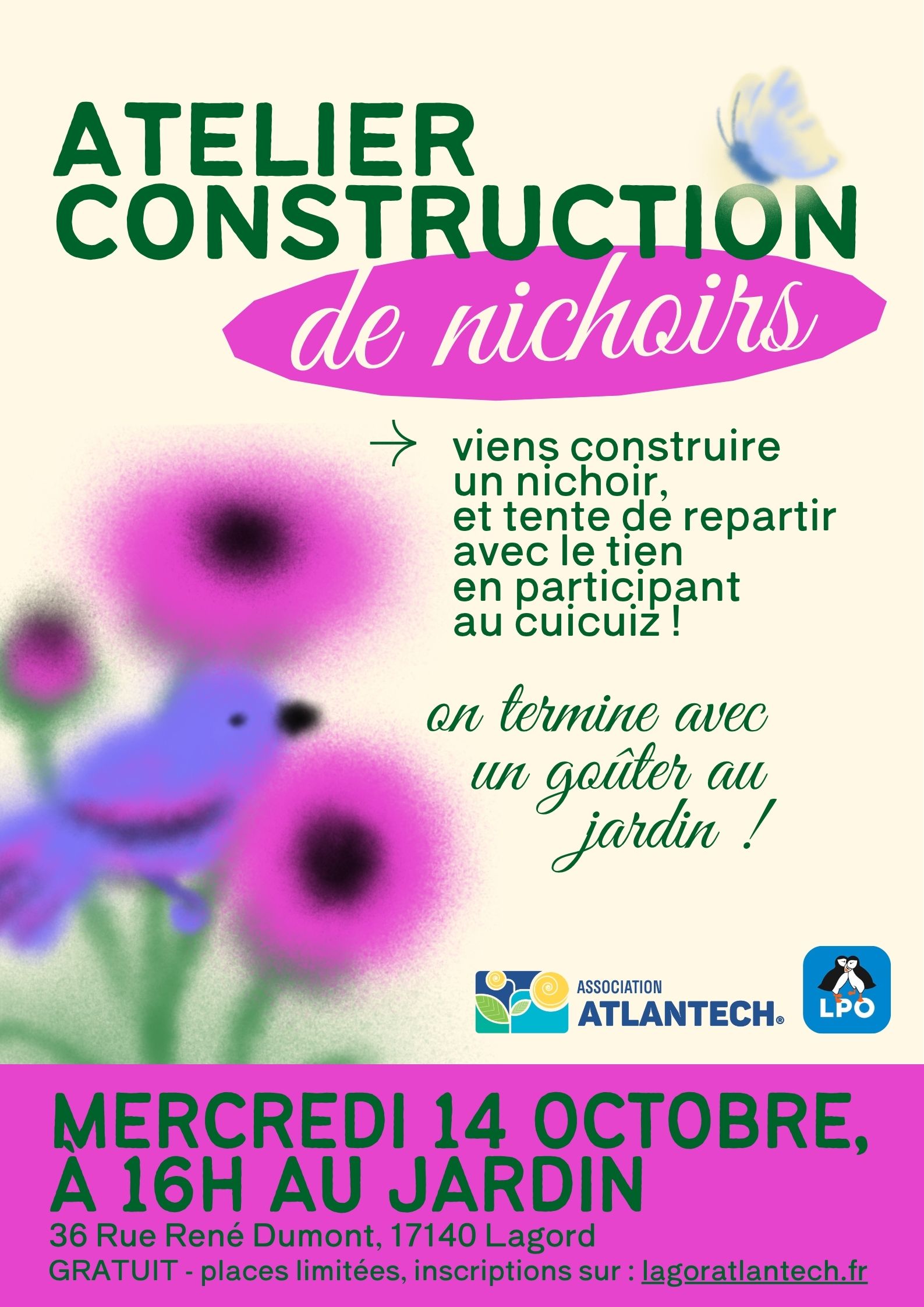 Atelier - Construction de nichoirs avec la LPO