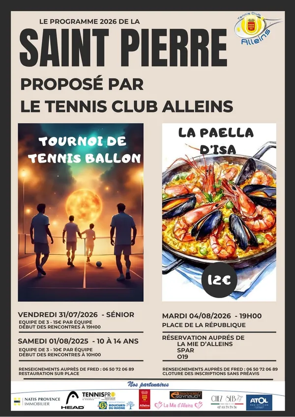 Fêtes de la Saint-Pierre : Tournoi de tennis ballon