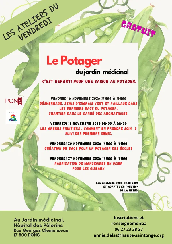 Animations au Jardin Médicinal des Pèlerins